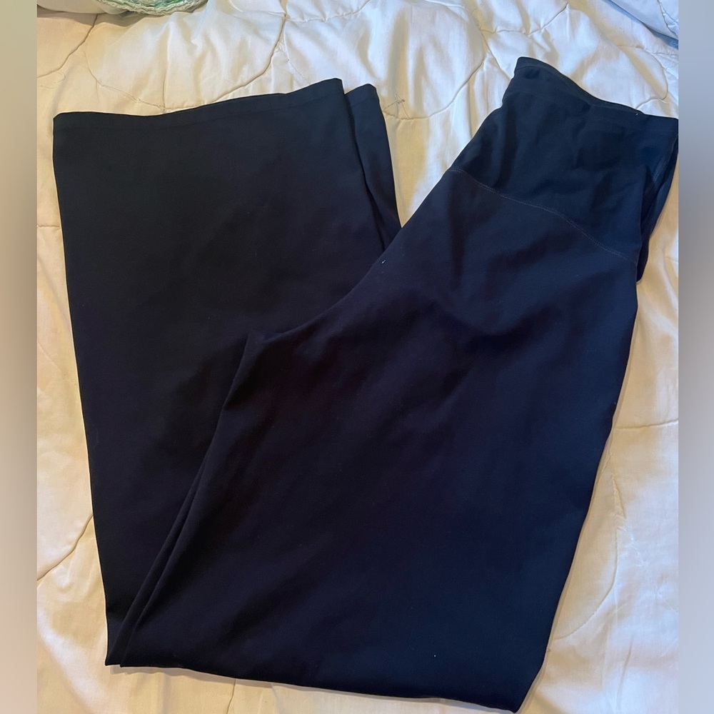 Womens black maternity pants